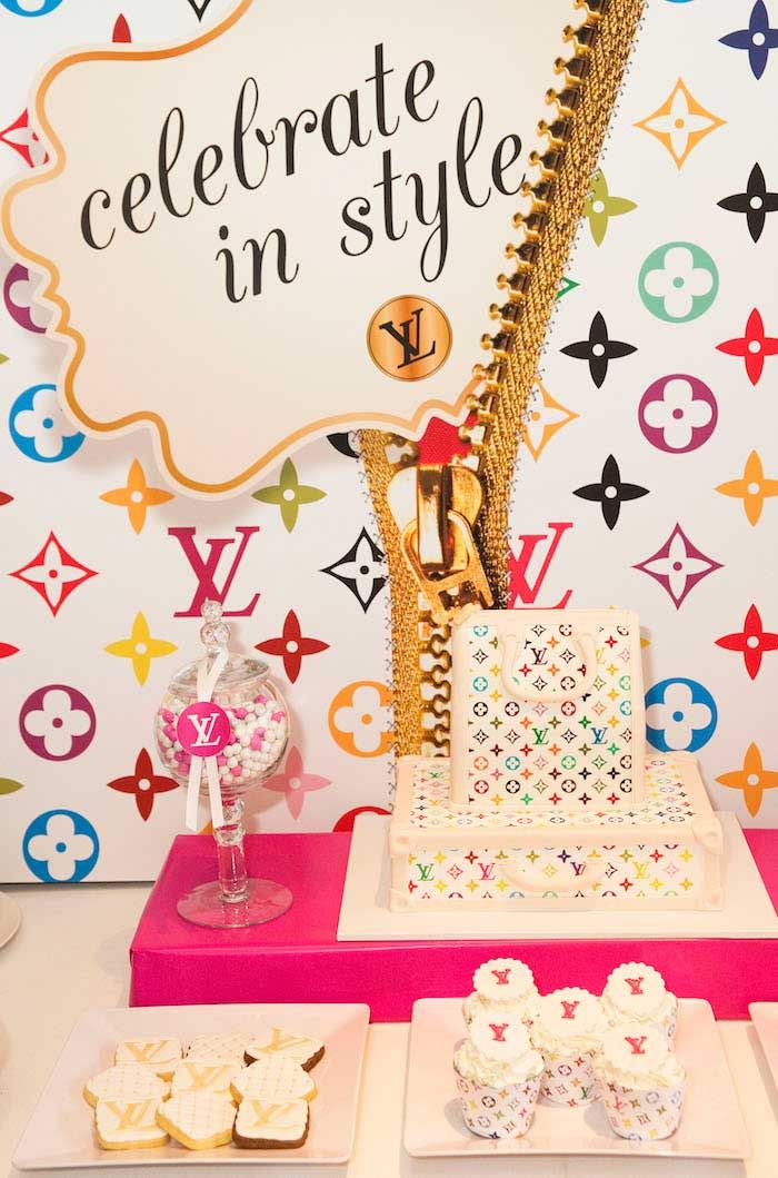 Louis Vuitton Themed Birthday Party | Kara's Party Ideas | Louis ...