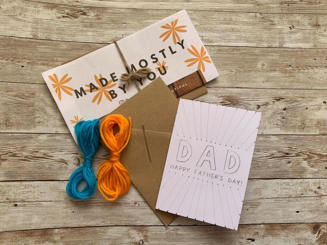 DIY Handmade Father's Day Card Dad/Father. Made by You | Etsy
